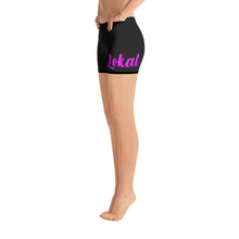 Load image into Gallery viewer, Women's Pink Lokal Script Shorts