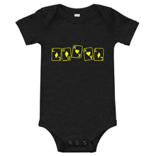 Load image into Gallery viewer, Infant Lokal Yella Diamond & Hearts Onesie