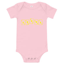 Load image into Gallery viewer, Infant Lokal Yella Diamond & Hearts Onesie