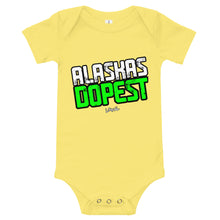 Load image into Gallery viewer, Infant Alaskas Dopest Green Onesie