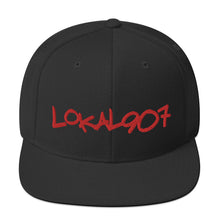 Load image into Gallery viewer, Red Lokal907 Snapback Hat