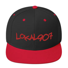 Load image into Gallery viewer, Red Lokal907 Snapback Hat