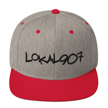 Load image into Gallery viewer, Black Lokal907 Snapback Hat