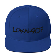 Load image into Gallery viewer, Black Lokal907 Snapback Hat