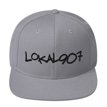 Load image into Gallery viewer, Black Lokal907 Snapback Hat