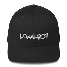 Load image into Gallery viewer, White Lokal907 FlexFit Hat
