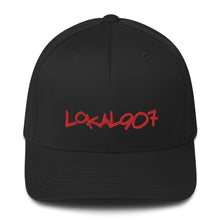 Load image into Gallery viewer, Red Lokal907 FlexFit Hat