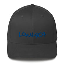 Load image into Gallery viewer, Blue Lokal907 FlexFit Hat