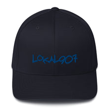 Load image into Gallery viewer, Blue Lokal907 FlexFit Hat