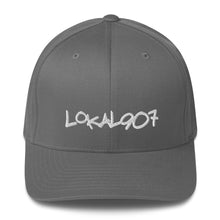 Load image into Gallery viewer, White Lokal907 FlexFit Hat