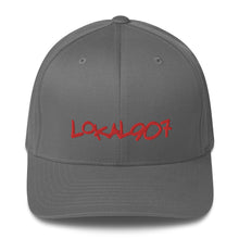 Load image into Gallery viewer, Red Lokal907 FlexFit Hat