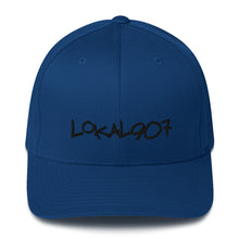 Load image into Gallery viewer, Black Lokal907 FlexFit Hat