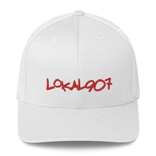 Load image into Gallery viewer, Red Lokal907 FlexFit Hat