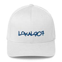 Load image into Gallery viewer, Blue Lokal907 FlexFit Hat