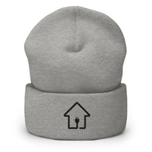 Load image into Gallery viewer, PlugHouse Black Logo Cuffed Beanie