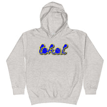 Load image into Gallery viewer, Youth BlueNGold Bubble Hoodie