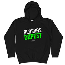 Load image into Gallery viewer, Youth Alaskas Dopest Green Hoodie