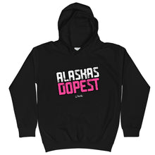 Load image into Gallery viewer, Youth Alaskas Dopest Pink Hoodie