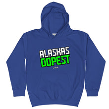 Load image into Gallery viewer, Youth Alaskas Dopest Green Hoodie