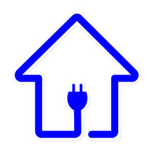 Load image into Gallery viewer, PlugHouse Blue Logo Sticker
