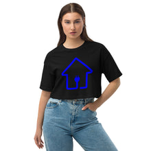 Load image into Gallery viewer, Blue PlugHouse Logo Crop Top