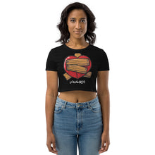 Load image into Gallery viewer, Organic Lokal Fixed It Heart Crop Top