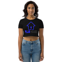 Load image into Gallery viewer, Organic Blue PlugHouse Crop Top