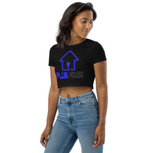 Load image into Gallery viewer, Organic Blue PlugHouse Crop Top