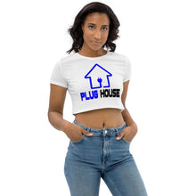 Load image into Gallery viewer, Organic Blue PlugHouse Crop Top