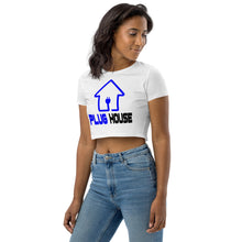 Load image into Gallery viewer, Organic Blue PlugHouse Crop Top