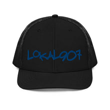 Load image into Gallery viewer, Blue Lokal907 Trucker Hat