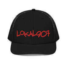 Load image into Gallery viewer, Red Lokal907 Trucker Hat