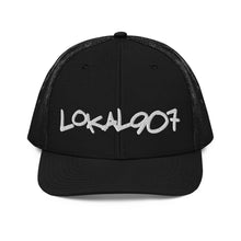 Load image into Gallery viewer, White Lokal907 Trucker Hat