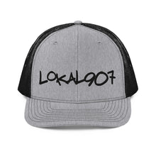 Load image into Gallery viewer, Black Lokal907 Trucker Hat