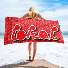 Load image into Gallery viewer, Red Lokal PlugHouse Towel