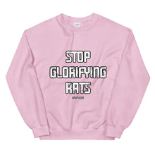 Load image into Gallery viewer, Lokal Stop Glorifying Rats Crew Neck Sweatshirt