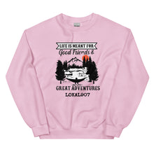 Load image into Gallery viewer, Lokal Good Friends Great Adventures Sweatshirt