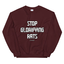 Load image into Gallery viewer, Lokal Stop Glorifying Rats Crew Neck Sweatshirt