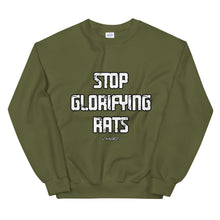 Load image into Gallery viewer, Lokal Stop Glorifying Rats Crew Neck Sweatshirt