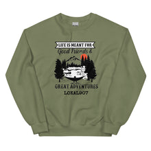 Load image into Gallery viewer, Lokal Good Friends Great Adventures Sweatshirt