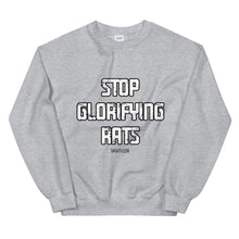 Load image into Gallery viewer, Lokal Stop Glorifying Rats Crew Neck Sweatshirt