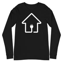 Load image into Gallery viewer, White Plug House Long Sleeve Tee