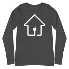 Load image into Gallery viewer, White Plug House Long Sleeve Tee