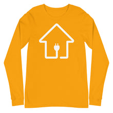 Load image into Gallery viewer, White Plug House Long Sleeve Tee