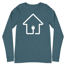Load image into Gallery viewer, White Plug House Long Sleeve Tee