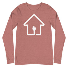 Load image into Gallery viewer, White Plug House Long Sleeve Tee