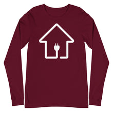 Load image into Gallery viewer, White Plug House Long Sleeve Tee