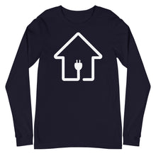 Load image into Gallery viewer, White Plug House Long Sleeve Tee