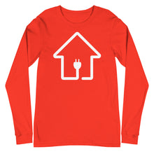 Load image into Gallery viewer, White Plug House Long Sleeve Tee
