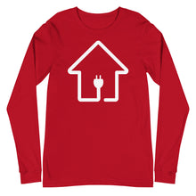 Load image into Gallery viewer, White Plug House Long Sleeve Tee